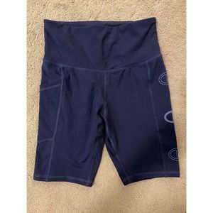 champion bike pants unisex blue size s